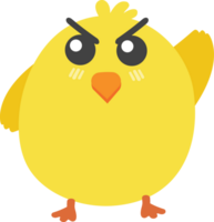 angry chick cartoon character crop-out png