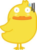 personaje de dibujos animados de pato sorprendido png