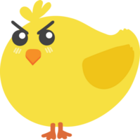 angry chick cartoon character crop-out png