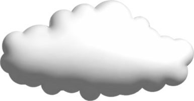 nuage 3d blanc png