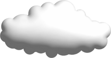 weiße 3D-Wolke png