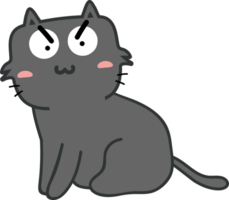 Cat cartoon character crop-out png