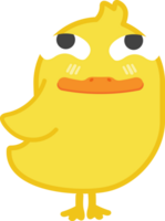 peaceful duck cartoon character crop-out png