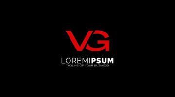 VG, GV, V, G Letters Logo design Abstract Monogram vector