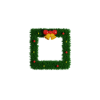 corona de navidad 3d png