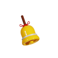 cloche de noël 3d png