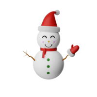 boneco de neve de natal 3d png