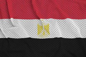 Egypt flag printed on a polyester nylon sportswear mesh fabric w photo