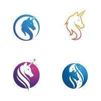 Unicorn Logo icon vector illustration