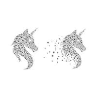 Unicorn Logo icon vector illustration