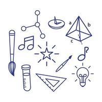 Back to school element  icon vector