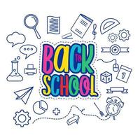 Back to school element  icon vector