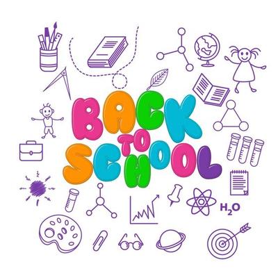 Back to school element  icon vector
