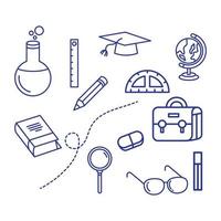 Back to school element  icon vector