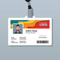 Creative ID Card Template vector