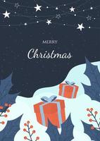 Christmas card design vector