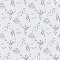 magic pattern boho style vector