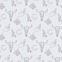 magic pattern boho style vector