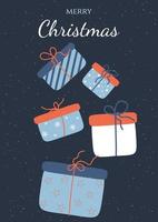 Christmas card design vector