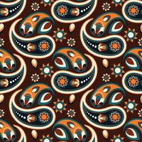 paisley seamless pattern vector