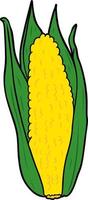 Cartoon cute corn vector