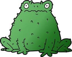 Cartoon cute frog vector