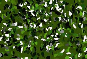 Light Green vector backdrop with abstract shapes.