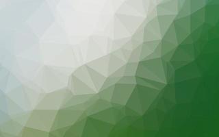 Light Green vector shining triangular pattern.