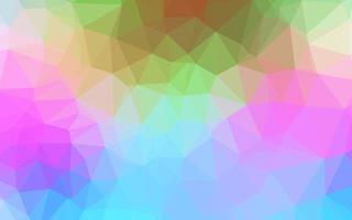 Light Multicolor, Rainbow vector shining triangular pattern.