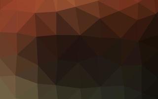 Dark Orange vector polygon abstract backdrop.