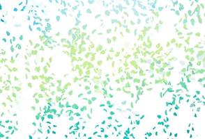 Light green, yellow vector texture with random forms.