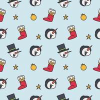 Seamless Pattern Christmas, hand drawn and easy to use, made using a flat design style vector