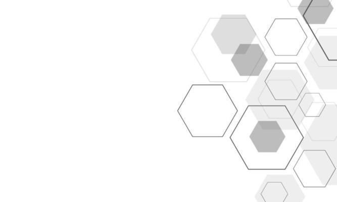 Set of hexagon cells .  structure of chemistry. Abstract background . Digital futuristic minimalism.  vector illustration