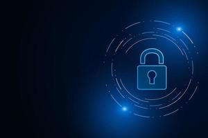 Cyber security technology concept , Shield With Keyhole icon  , personal data , vector