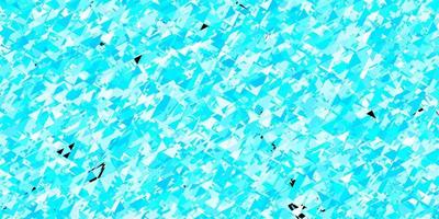 Light pink, blue vector texture with random triangles.
