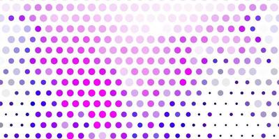 Light purple vector background with bubbles.