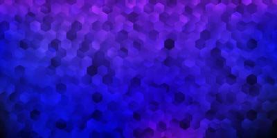 Dark purple vector backdrop with a batch of hexagons.