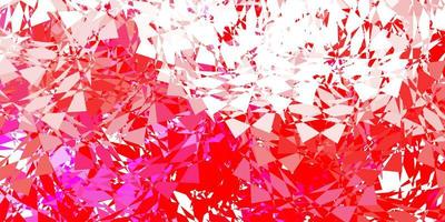 Light pink, yellow vector background with polygonal forms.