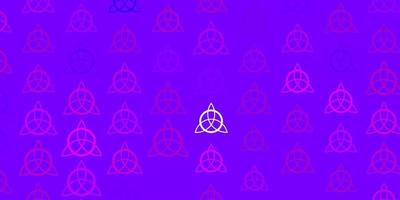 Light Purple vector backdrop with mystery symbols.