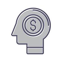 Money Thinking Vector Icon