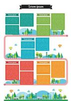 Timeline template infographic vector