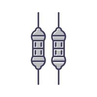 Resistor Vector Icon