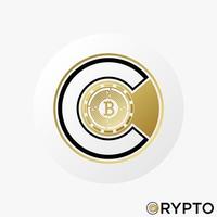 letra simple y única o fuente de palabra c y b como imagen de moneda criptográfica icono gráfico diseño de logotipo concepto abstracto stock vectorial. se puede utilizar como símbolo relacionado con el comercio o el dinero vector