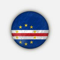 Country Cape Verde. Cape Verde flag. Vector illustration.