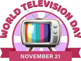 World television day poster design vector