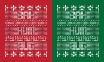 santa ugly christmas sweater vector