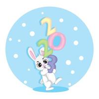 Happy chinese new year 2023 year of the rabbit vector