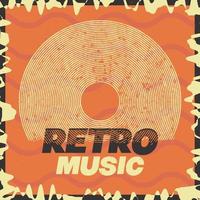 Retro Music 80s Album Cover Vector Illustration