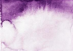 Watercolor old purple and white gradient background. Grape color textured ombre. photo