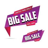 Big sale label design vector